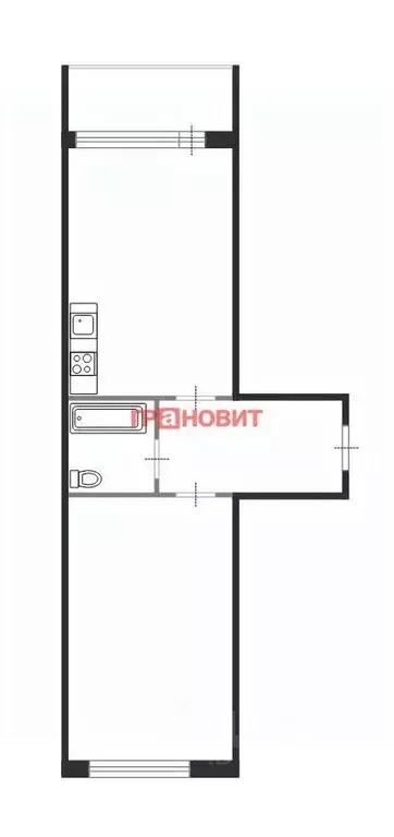 2-к кв. Новосибирская область, Новосибирский район, Каменский ... - Фото 2