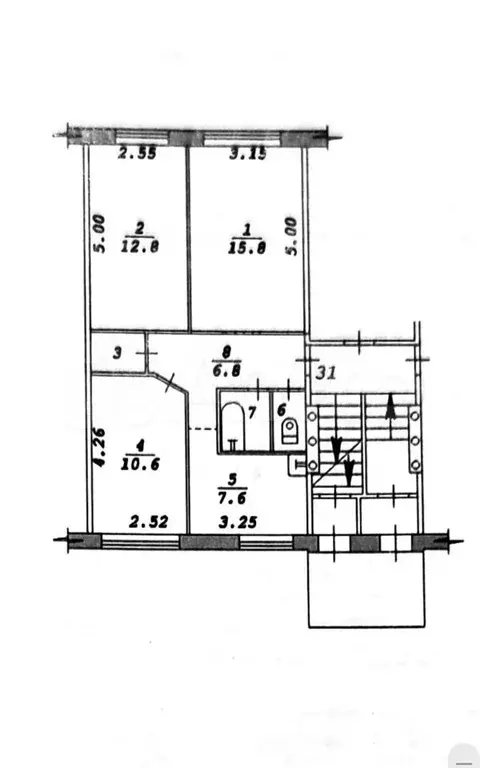 3-к. квартира, 58,7 м, 1/5 эт. - Фото 0