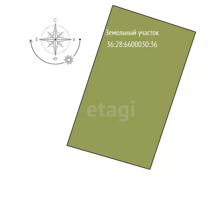 Участок в село Семилуки, Нагорный переулок (15 м) - Фото 1