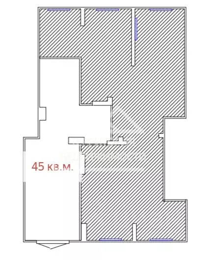 Торговая площадь в Тюменская область, Тюмень Полевая ул., 117к4 (45 м) - Фото 1