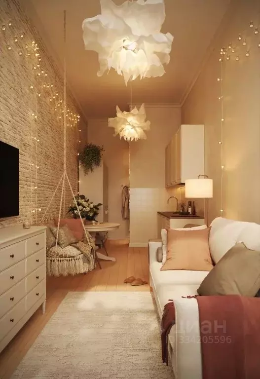 Студия Санкт-Петербург Малая Морская ул., 19 (30.4 м) - Фото 1