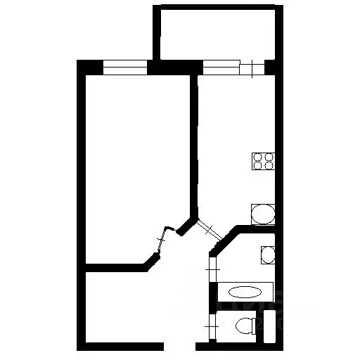 1-к кв. Санкт-Петербург Коломяжский просп., 15к1 (33.8 м) - Фото 2
