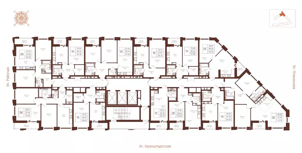 2-к кв. Пермский край, Пермь Данилиха мкр, Три Девятых жилой комплекс ... - Фото 2