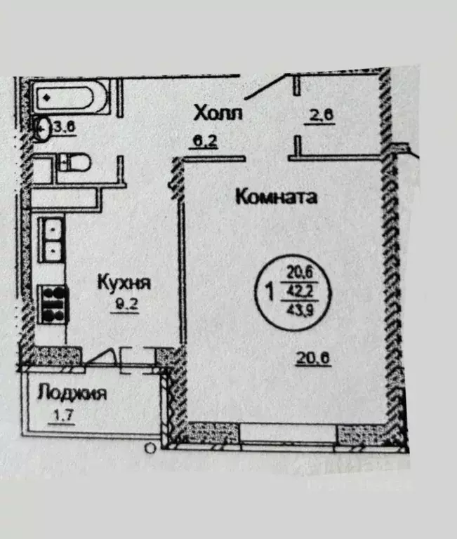 1-к кв. Московская область, Солнечногорск городской округ, пос. ... - Фото 1