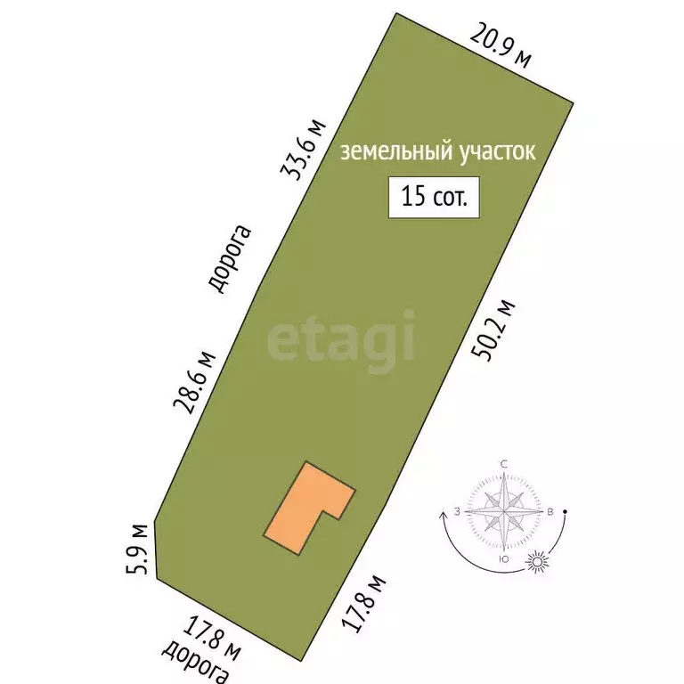 Дом в посёлок Коминтерн, Парковая улица (38.1 м) - Фото 0