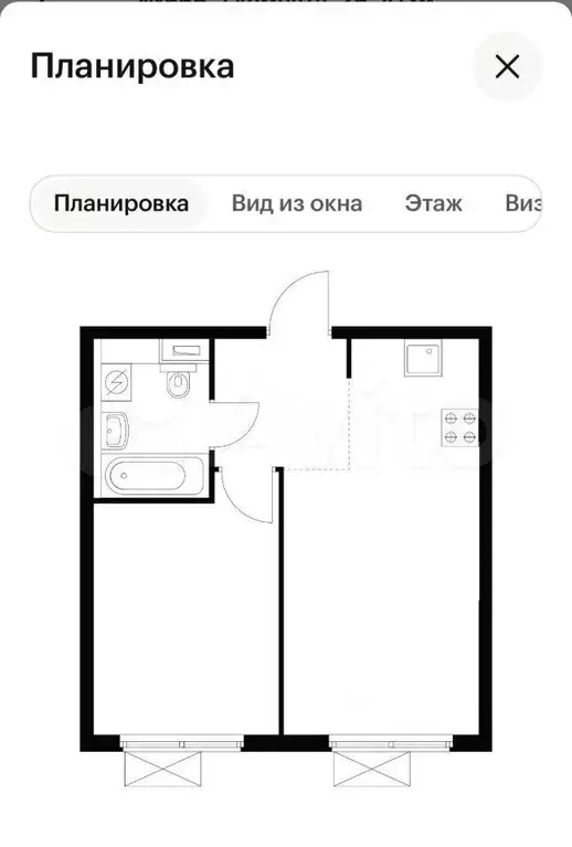 2-к. квартира, 38 м, 15/23 эт. - Фото 0