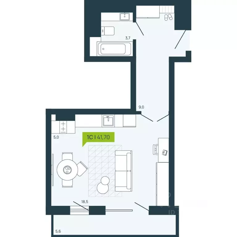 1-к кв. Новосибирская область, Новосибирск Затулинский жилмассив, ул. ... - Фото 1