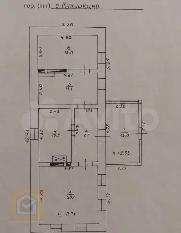 Дом 61,3 м на участке 23 сот. - Фото 0