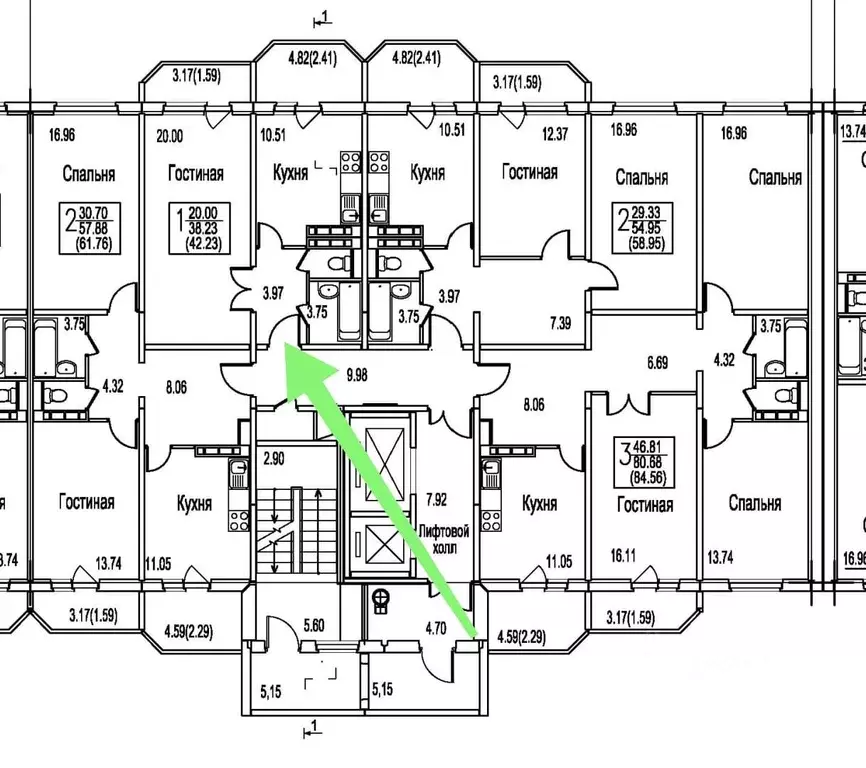 1-к кв. Московская область, Домодедово Востряково мкр, ул. Ледовская, ... - Фото 2
