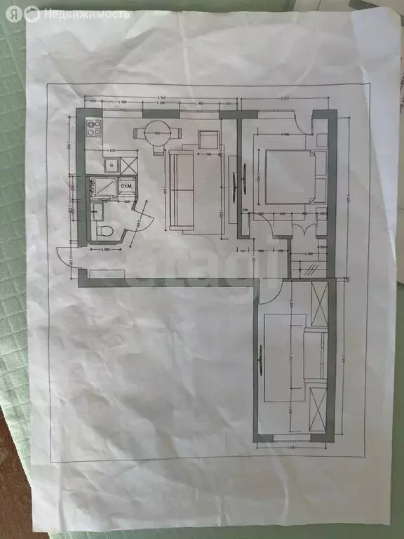 3-комнатная квартира: Махачкала, проспект Гамидова, 59А (60 м) - Фото 1