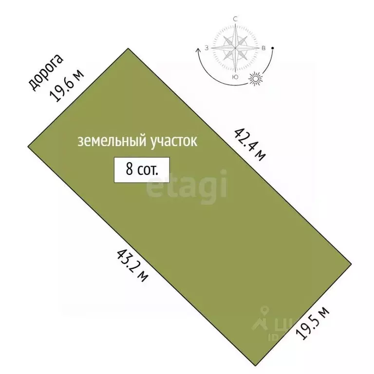 Участок в Башкортостан, Стерлитамакский район, д. Казадаевка  (8.0 ... - Фото 1