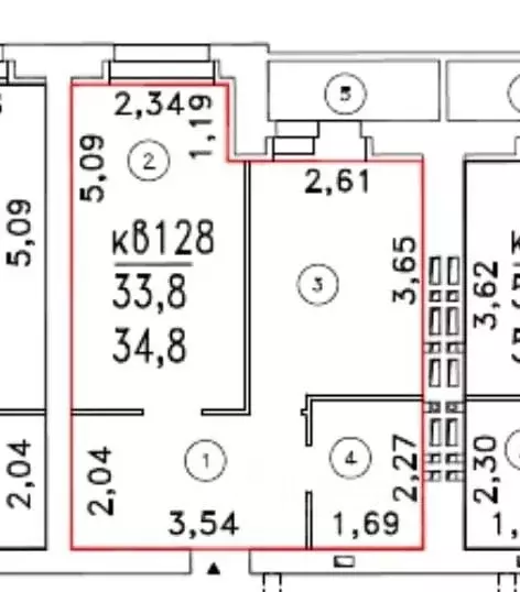 1-к кв. Тамбовская область, Тамбовский муниципальный округ, д. Крутые ... - Фото 2