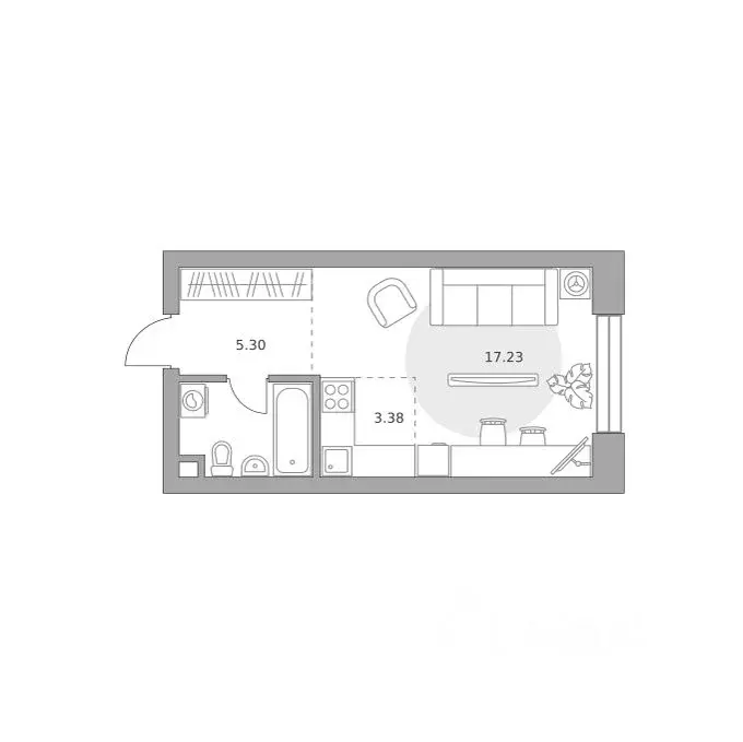 Студия Москва Дубининская ул. (30.23 м) - Фото 0