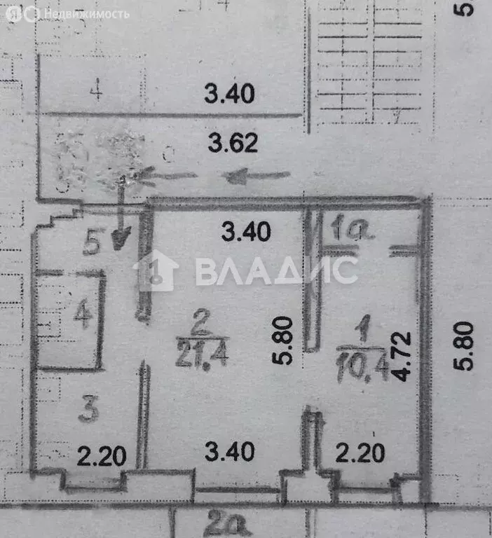 2-комнатная квартира: Москва, улица Приорова, 2 (44.5 м) - Фото 0