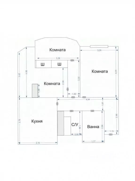 3-к кв. Московская область, Балашиха Янтарный мкр, проезд Акуловский, ... - Фото 1