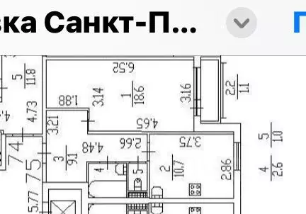 1-к кв. Санкт-Петербург Малая Балканская ул., 50к1 (43.1 м) - Фото 0