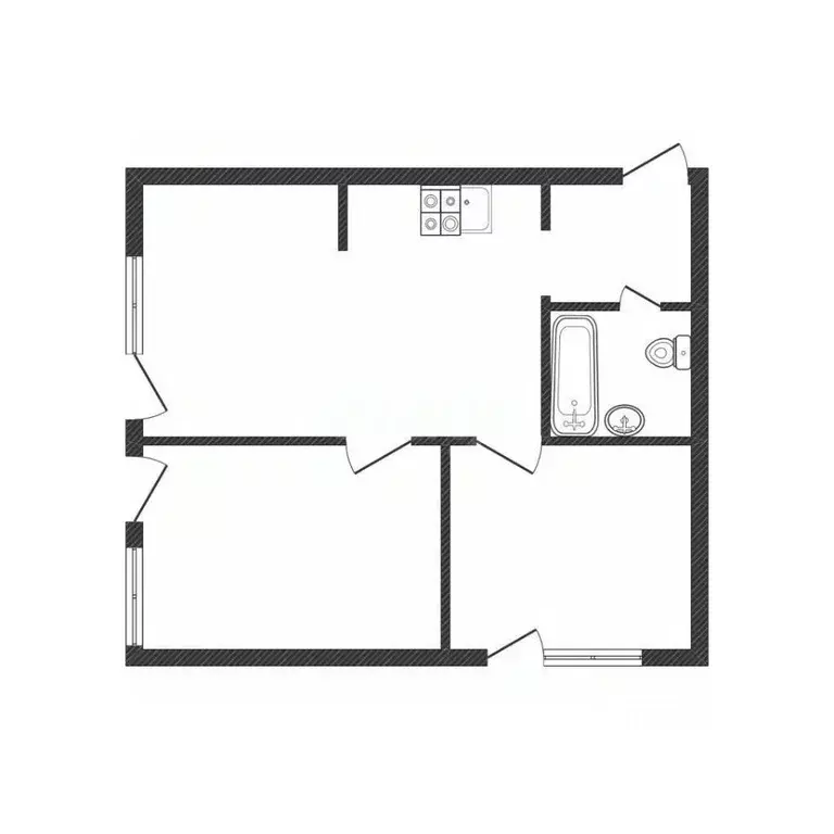 2-к кв. Белгородская область, Белгород Донецкая ул., 79Ак7 (51.7 м) - Фото 2
