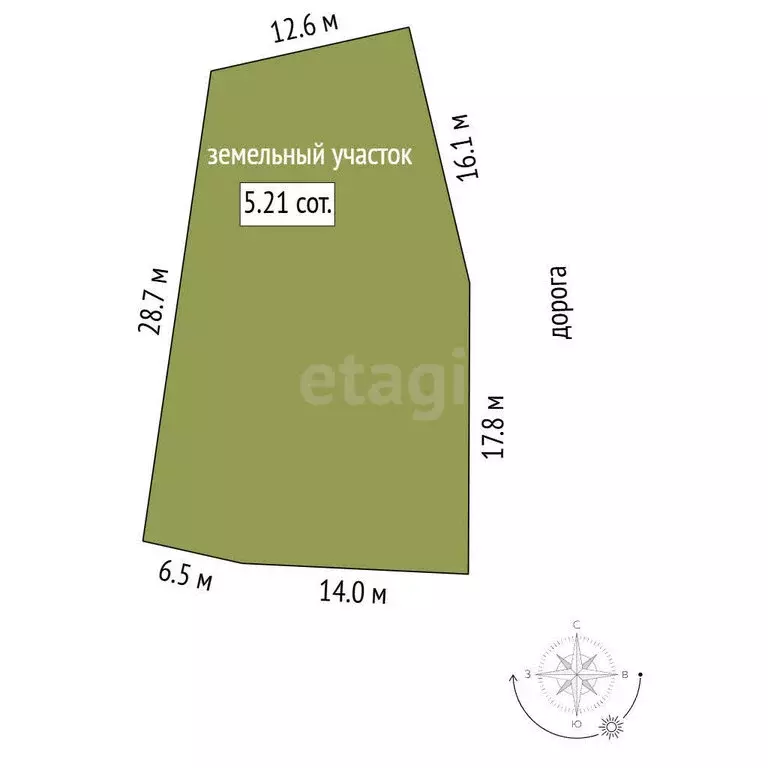 Дом в Якутск, улица Феликса Кона (56.6 м) - Фото 1