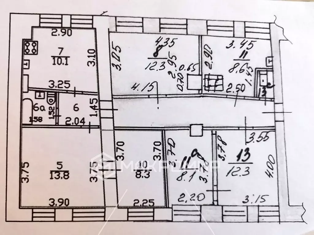 3-к кв. Орловская область, Орел ул. Ленина, 8 (91.0 м) - Фото 1