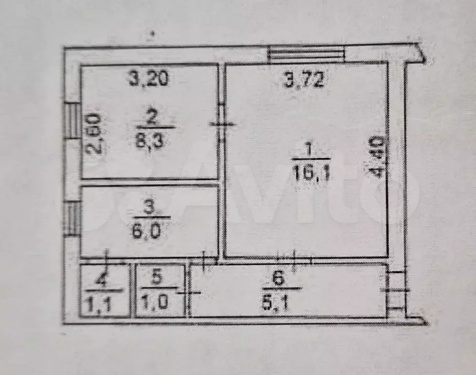 2-к. квартира, 40 м, 1/2 эт. - Фото 0