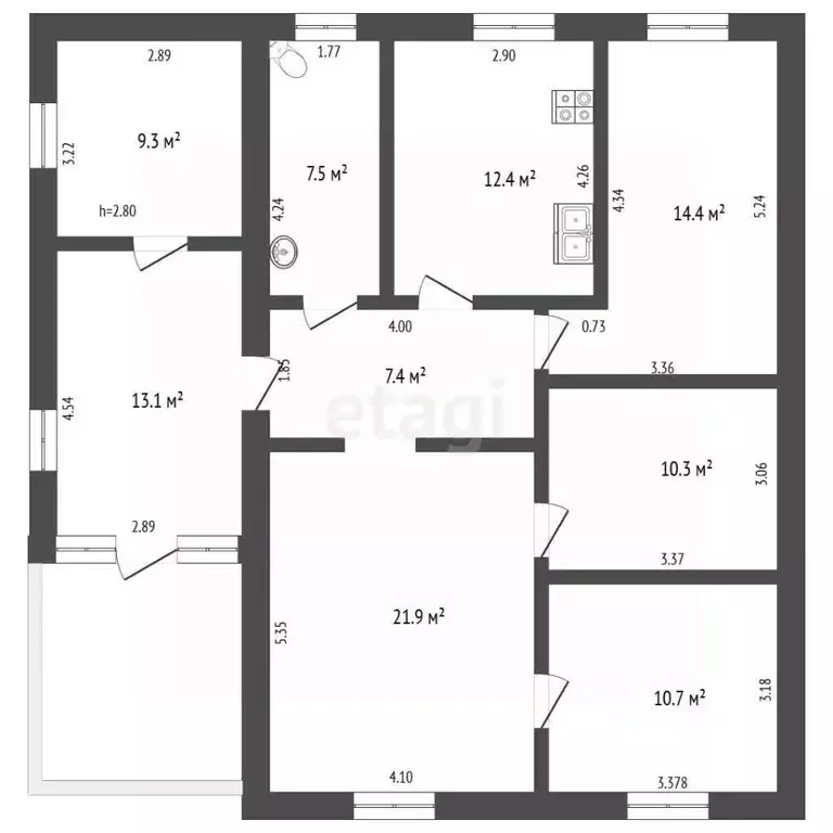 Дом в Башкортостан, Стерлитамакский район, Услинский сельсовет, д. ... - Фото 1
