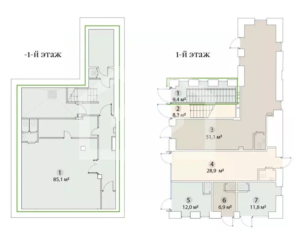 Помещение свободного назначения в Москва ул. Бахрушина, 36/14С3 (95 м) - Фото 2