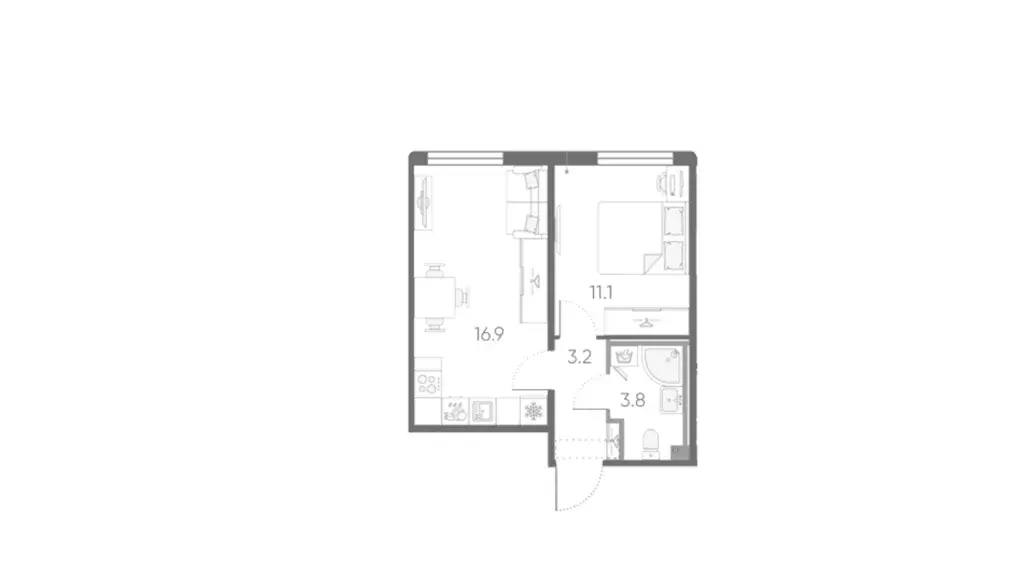 Продаётся 1-к квартира, 35 м - Фото 0