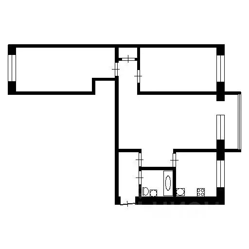3-к кв. Тульская область, Новомосковск ул. Мира, 54В (61.4 м) - Фото 2