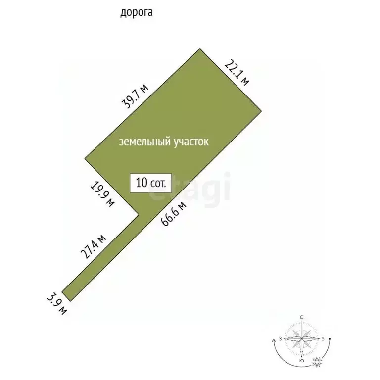 Участок в Ленинградская область, Приозерский район, Красноозерное ... - Фото 2