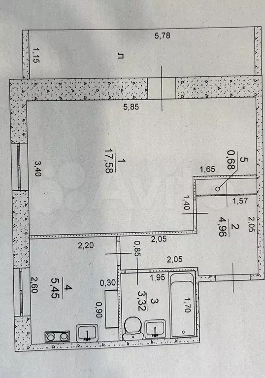 1-к. квартира, 35,3 м, 4/9 эт. - Фото 0