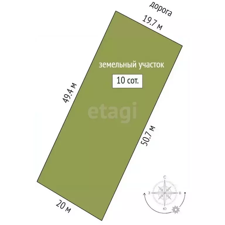 Участок в Саха (Якутия), Якутск ул. Сайдыы, 32/3 (10.0 сот.) - Фото 2