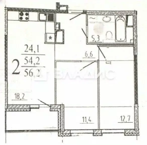 2-к кв. Пензенская область, Пенза ул. Мира, 44А (54.2 м) - Фото 2