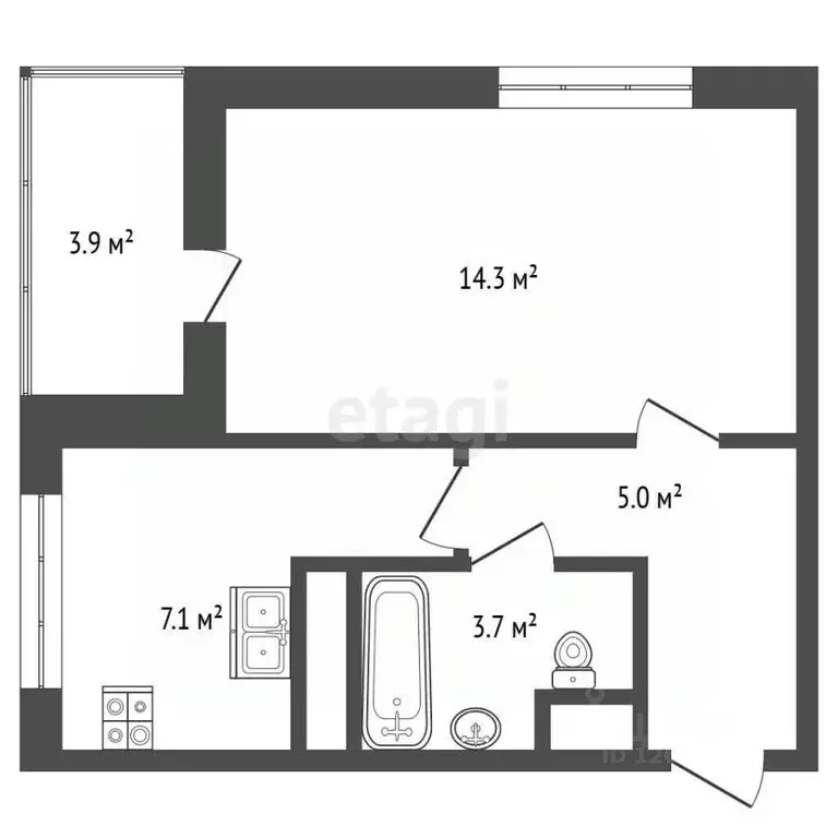 1-к кв. Московская область, Королев ул. Марины Цветаевой, 1Б (31.0 м) - Фото 2