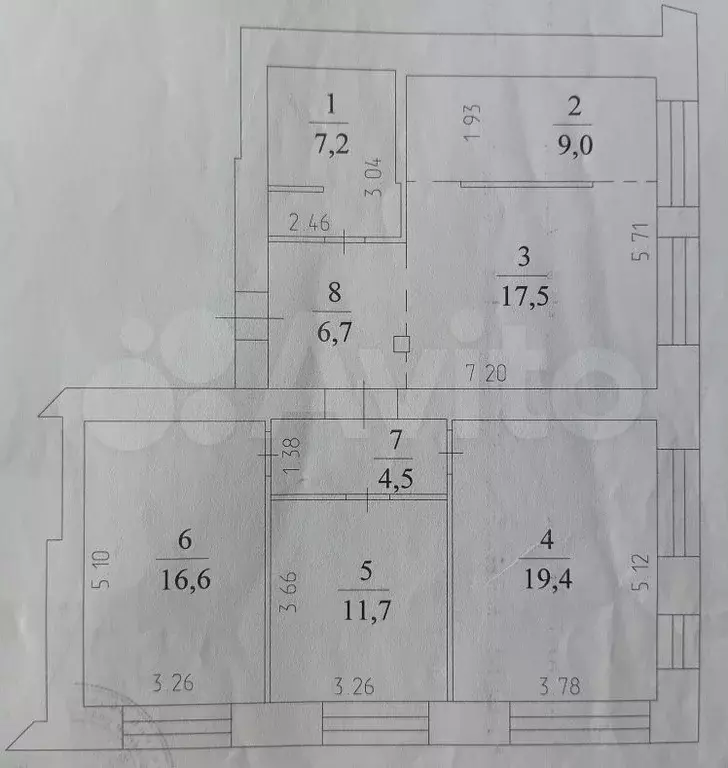 3-к. квартира, 96,5 м, 6/14 эт. - Фото 0