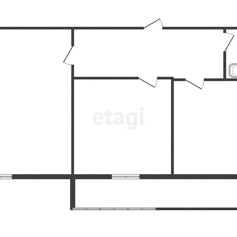 2-комнатная квартира: село Таврово, Комсомольская улица, 26Б (63.8 м) - Фото 1