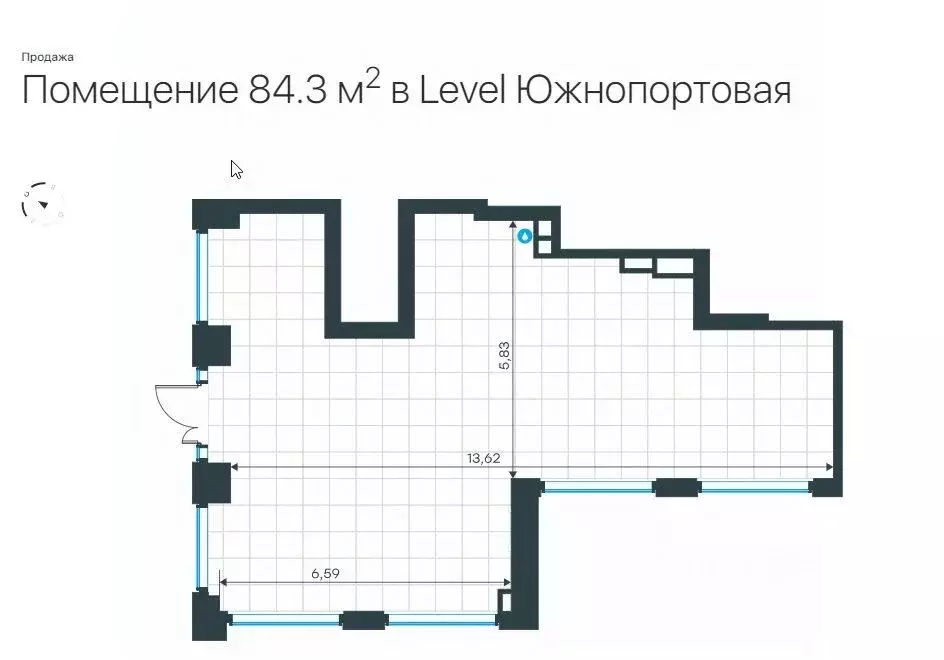 Торговая площадь в Москва Южнопортовая ул., 6/28 (84 м) - Фото 1