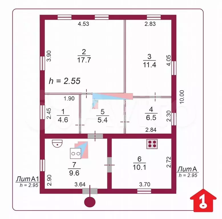Дом 56,4 м на участке 4 сот. - Фото 0