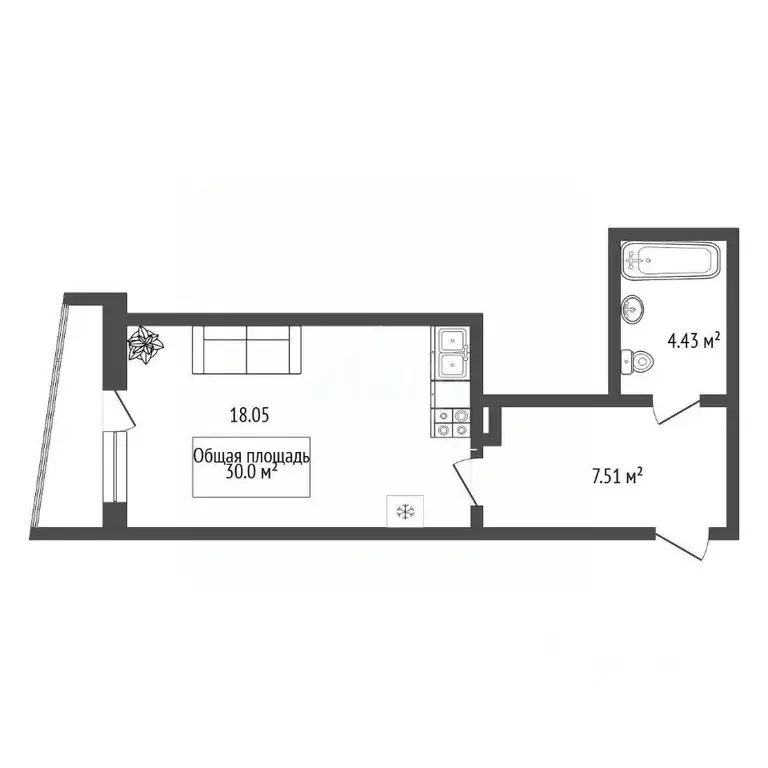 Студия Новосибирская область, Новосибирск ул. Дуси Ковальчук, 378Б ... - Фото 2