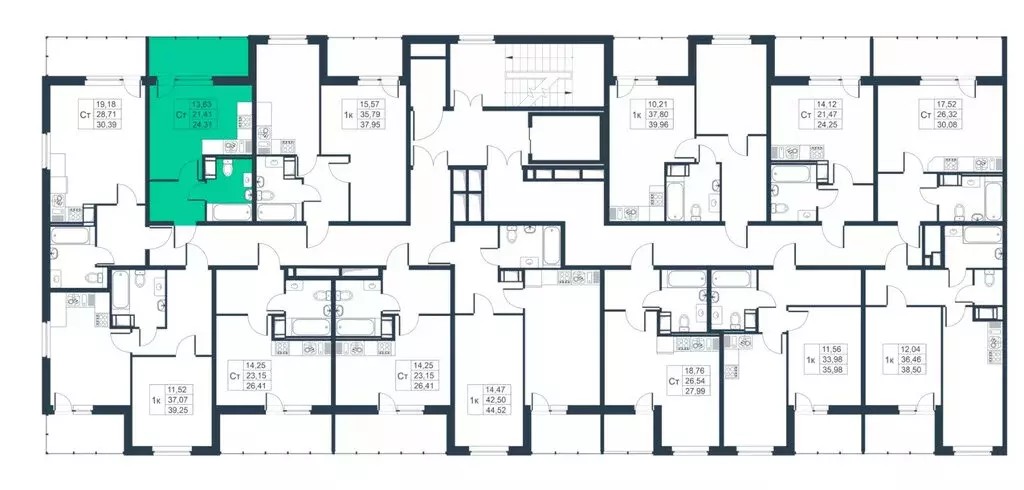 Квартира-студия: Коммунар, Ново-Антропшинская улица, 5к2 (21.2 м) - Фото 1