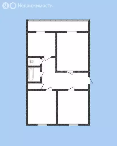 3-комнатная квартира: Нерехта, улица Смирнова, 20 (60.8 м) - Фото 0