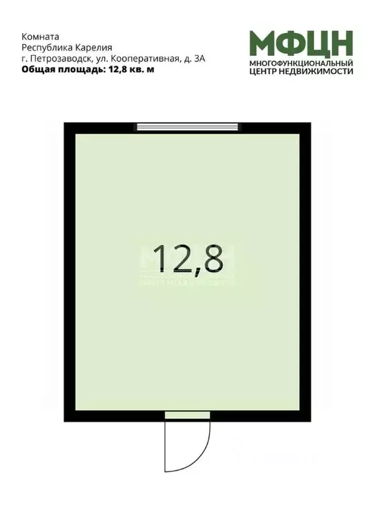 Комната Карелия, Петрозаводск Кооперативная ул., 3А (12.8 м) - Фото 2