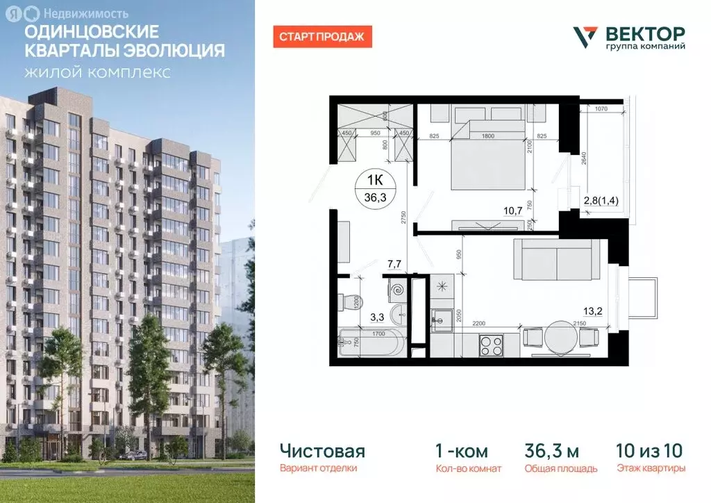 1-комнатная квартира: деревня Солманово, территория МЖК Изумрудная ... - Фото 1