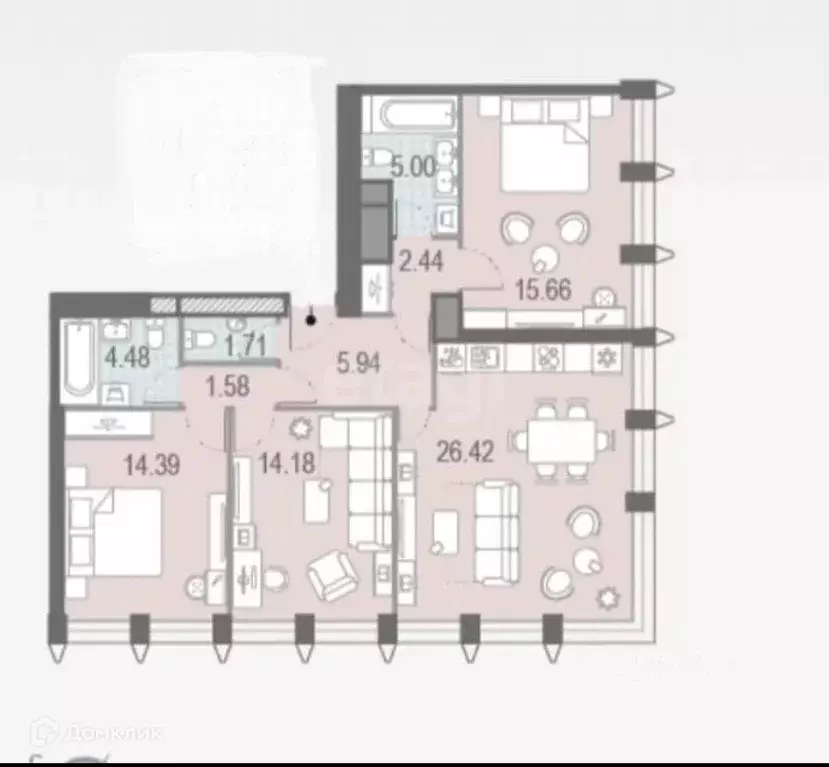 Продаётся 4-к квартира, 93 м - Фото 0