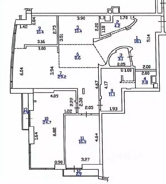 4-к кв. Москва Нежинская ул., 1к2 (144.0 м) - Фото 2