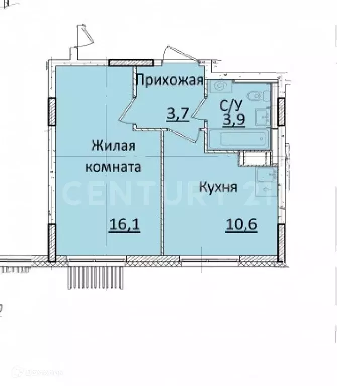 Продаётся 2-к квартира, 34.3 м - Фото 0