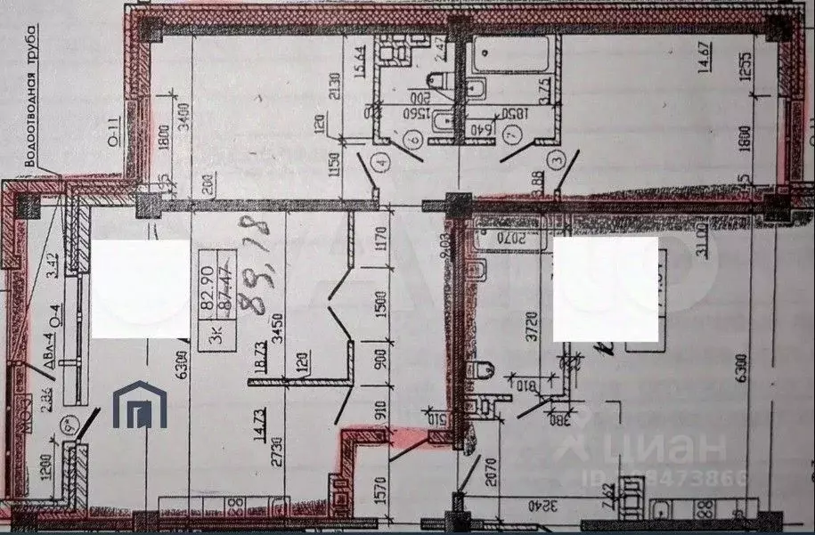 3-к кв. Иркутская область, Иркутск Байкальская ул., 107А/5 (89.0 м) - Фото 1