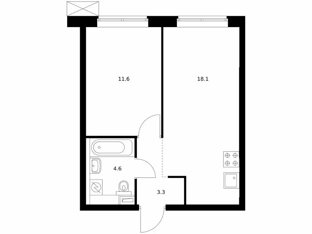 1-комнатная квартира: Санкт-Петербург, ЖК Шкиперский 19, к2 (37.6 м) - Фото 1