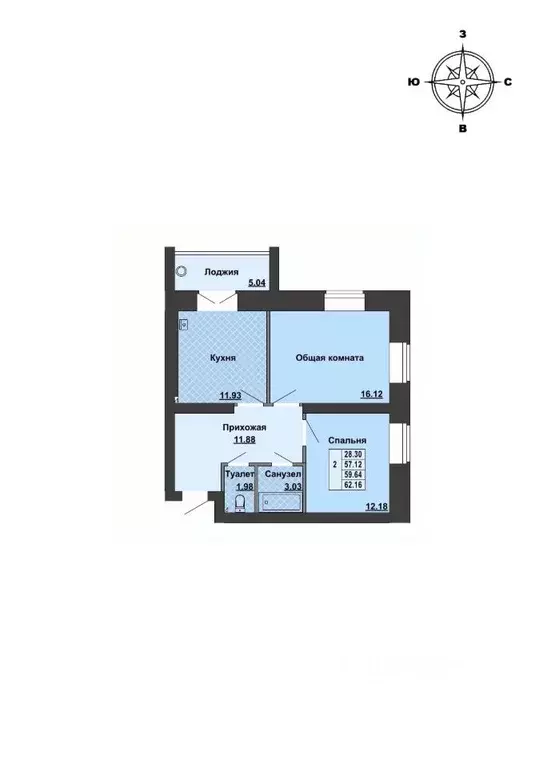 2-к кв. Марий Эл, Медведевский район, Руэмское с/пос, пос. Руэм ул. ... - Фото 1