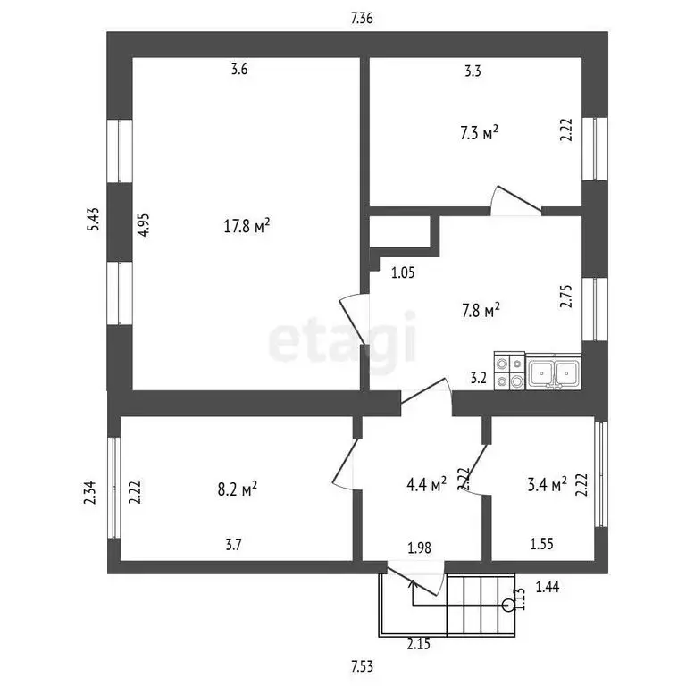 Дом в Миасс, Верхняя улица (49 м) - Фото 1