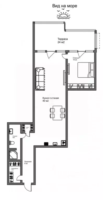 2-к кв. Крым, Ялта ул. Дражинского, 35 (98.2 м) - Фото 1